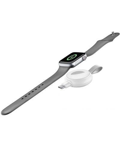 Безжично зарядно Cellularline - Power Pill, Apple Watch, бяло - 1