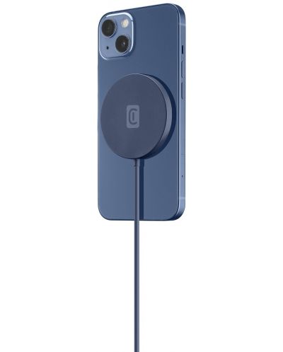 Безжично зарядно Cellularline - Mag, MagSafe, 7.5W, синьо - 1