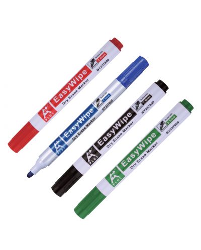 Комплект маркери за бяла дъска Beifa - A+, 4 цвята - 1