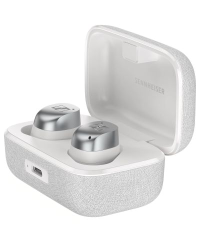 Безжични слушалки Sennheiser - MOMENTUM True Wireless 4, ANC, White Silver - 1