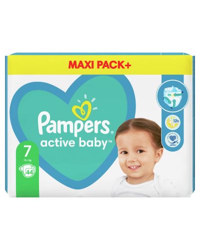 Бебешки пелени Pampers - Active Baby 7, 40 броя - 1