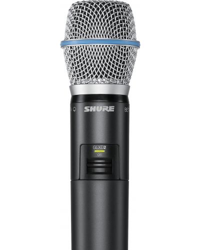 Безжичен микрофон Shure - GLXD2/B87, черен - 1