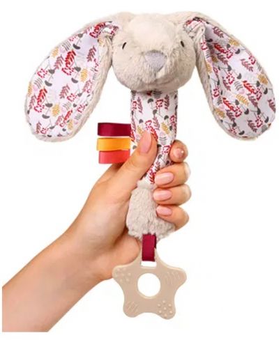 Бебешка играчка Babyono - Зайченцето Мили, с гризалка - 2