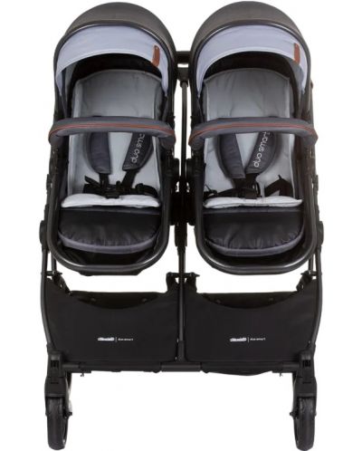 Бебешка количка за близнаци Chipolino - Дуо Смарт, сребърно сиво - 8