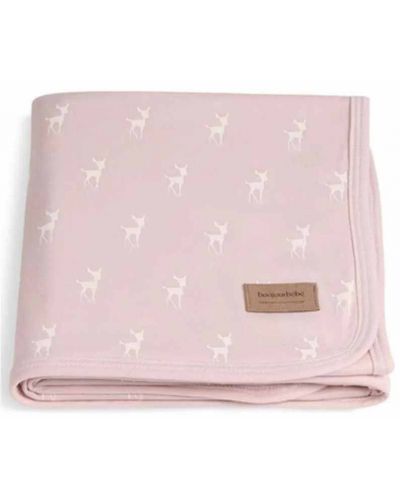 Бебешко одеяло Bonjourbebe - 65 x 80 cm, Deer Pink - 1