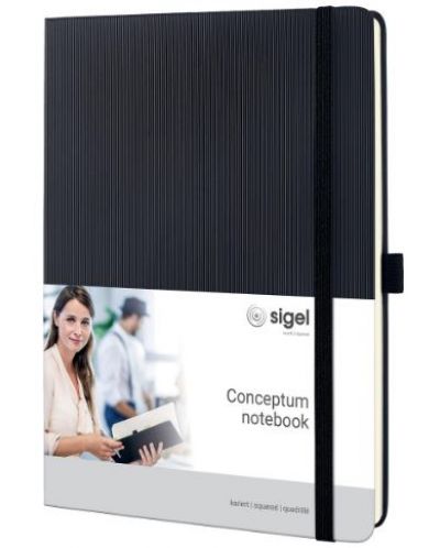 Бележник Sigel Conceptum - А5, черен - 1