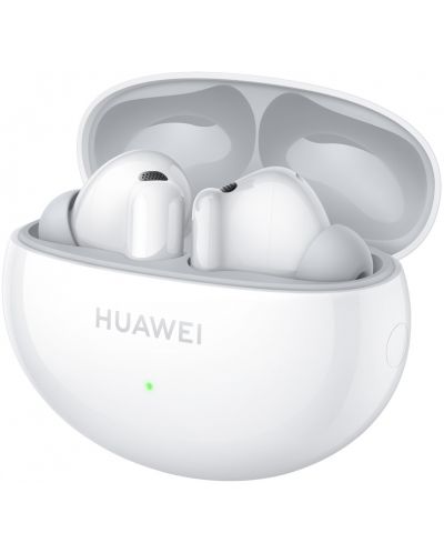 Безжични слушалки Huawei - FreeBuds 6i, TWS, ANC, бели - 1