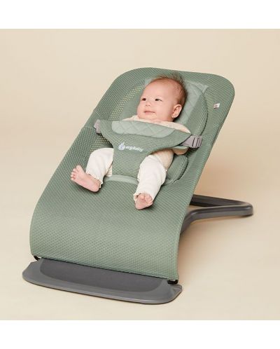 Бебешки шезлонг 3 в 1 Ergobaby - Evolve, Sage Green, с арка - 6