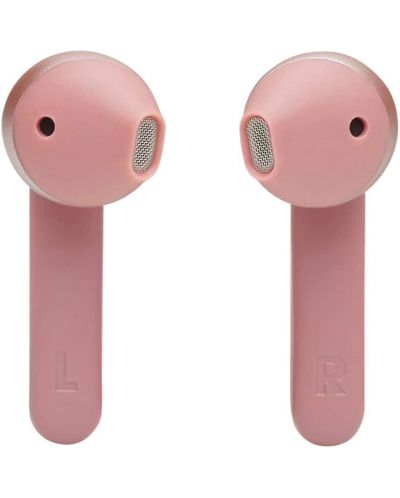 Безжични слушалки с микрофон JBL - T225 TWS, розови - 3