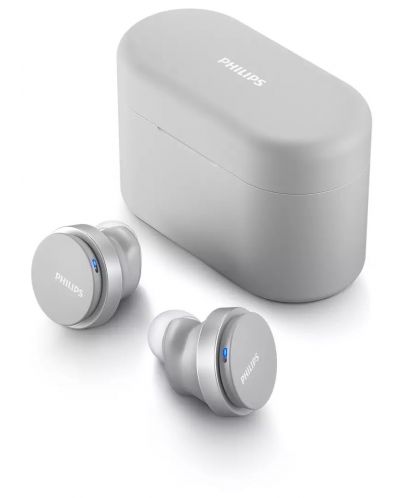Безжични слушалки Philips - TAT8506WT/00, TWS, ANC, бели - 2