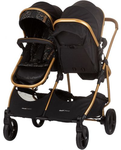 Бебешка количка за близнаци Chipolino - Дуо Смарт, обсидиан/листа - 4