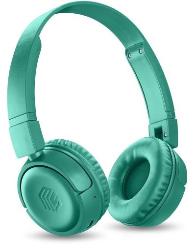 Безжични слушалки Cellularline - Music Sound Vibed, зелени - 1