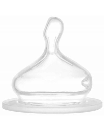 Бебешко стъклено шише NIP - Flow S, 0 м+, 120 ml, Girl - 2