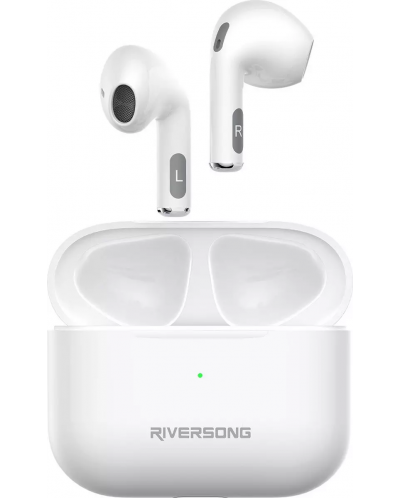 Безжични слушалки Riversong - Air Mini Pro, TWS, бели - 1