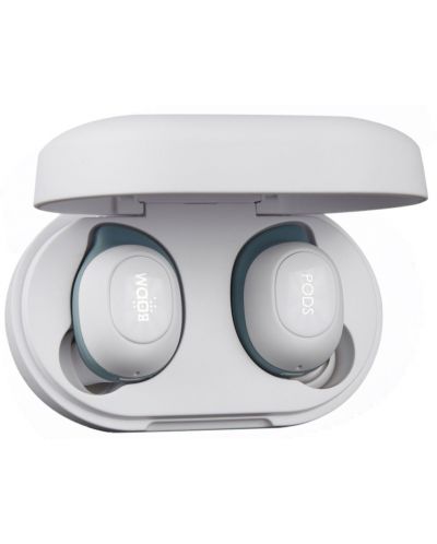 Безжични слушалки Boompods - Boombuds GS, TWS, бели - 1
