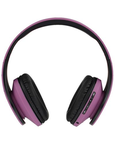Безжични слушалки PowerLocus - P2, черни/лилави - 3