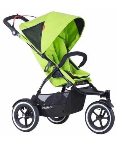 Бебешка количка за едно или породени деца Phil & Teds - Sport V5, Зелена - 1