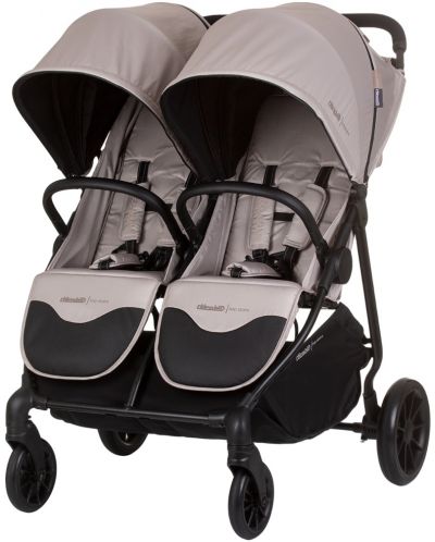 Бебешка количка за близнаци Chipolino - Top Stars, макадамия - 1