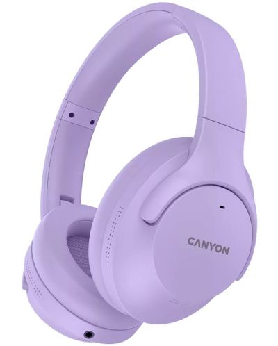 Безжични слушалки с микрофон Canyon - OnRiff 10, ANC, лилави - 1