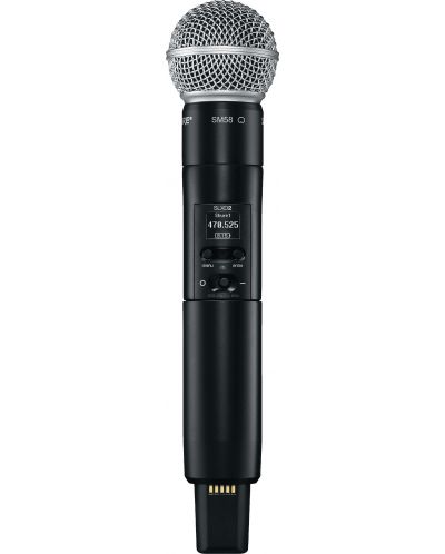 Безжичен микрофон Shure - SLXD2/SM58, черен - 1