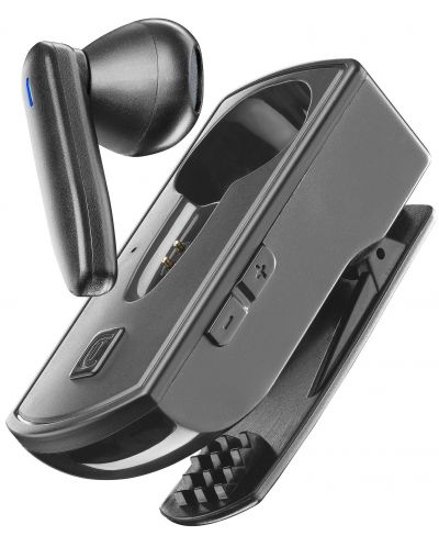 Безжична слушалка с микрофон Cellularline - Clip Pro, черна - 2