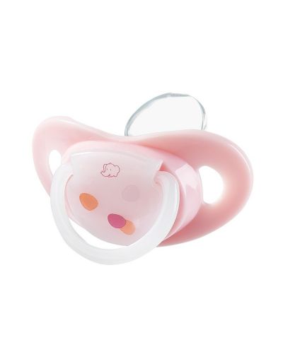 Силиконова залъгалка Bebe Confort Premium Natural Physio - 6м+, 2 броя, розови