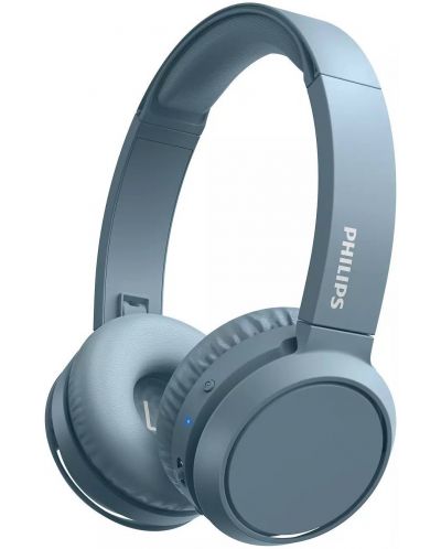 Безжични слушалки с микрофон Philips - TAH4205BL, сини - 1