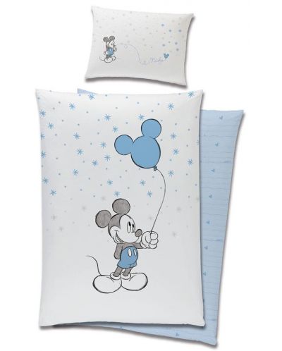 Бебешки спален комплект Sonne - Mickey Mouse, 100 x 135 cm, 2 части - 1