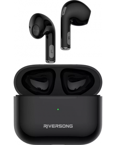 Безжични слушалки Riversong - Air Mini Pro, TWS, черни - 1