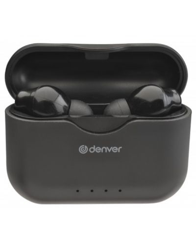 Безжични слушалки Denver - TWE-37, TWS, черни - 1