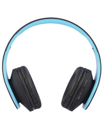 Безжични слушалки PowerLocus - P2, черни/сини - 3