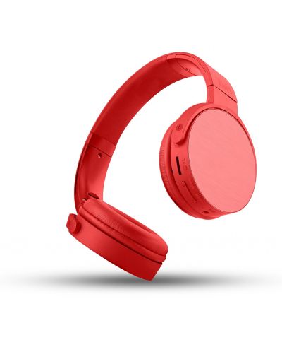 Безжични слушалки с микрофон T'nB - Shine 2, червени - 3