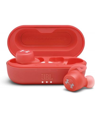 Безжични слушалки JBL - UA Streak, TWS, червени - 1