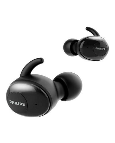 Безжични слушалки с микрофон Philips - TAT3215, TWS, черни - 3