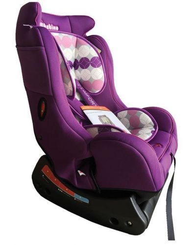 Детско столче за кола Bebino - Comfort, виолетово и бяло, до 25 kg - 2