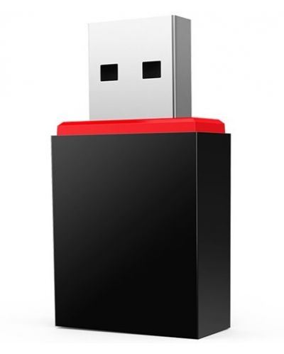 Безжичен USB адаптер Tenda - U3, 300Mbps, черен - 1