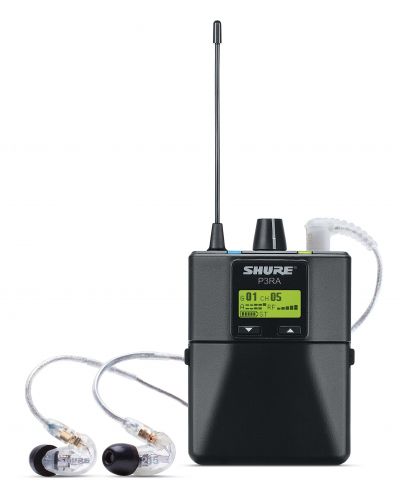 Безжична микрофонна система Shure - P3TRA215CL-R12, черна - 2