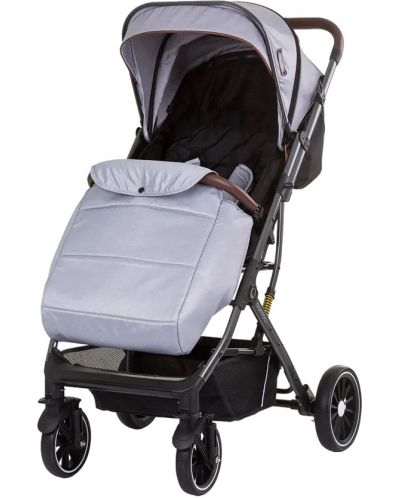 Бебешка лятна количка Chipolino - Combo, сребърно сива - 1