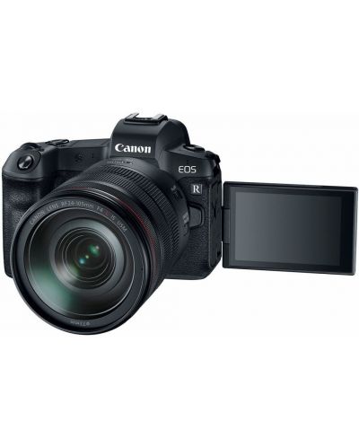 Безогледален фотоапарат Canon - EOS R, RF24-105, f/4-7.1, черен - 2
