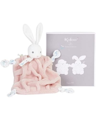 Бебешка кърпичка за гушкане Kaloo - Зайче, 20 сm - 2