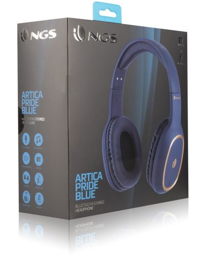Безжични слушалки с микрофон NGS - Artica Pride, сини - 4