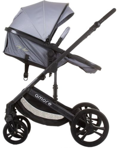 Бебешка количка Chipolino - Аморе, пепелно сива - 5
