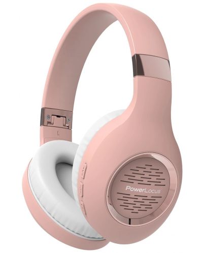Безжични слушалки PowerLocus - P4 Plus, Rose Gold - 1