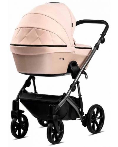 Бебешка количка 2 в 1 Tutis - Viva 4 Lux, Rose Quartz - 4