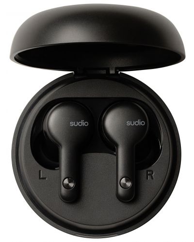 Безжични слушалки Sudio - A2, TWS, ANC, черни - 5