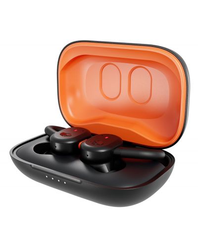 Безжични слушалки Skullcandy - Push Active, TWS, черни/оранжеви - 2