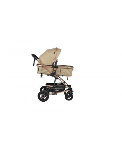 Бебешка комбинирана количка Moni - Gigi, бежовa - 5