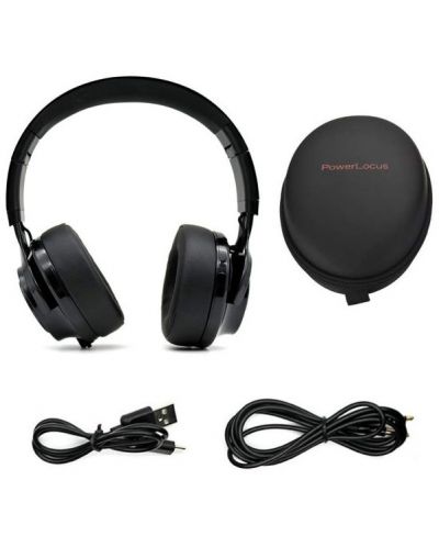 Безжични слушалки PowerLocus - P3, черни - 5