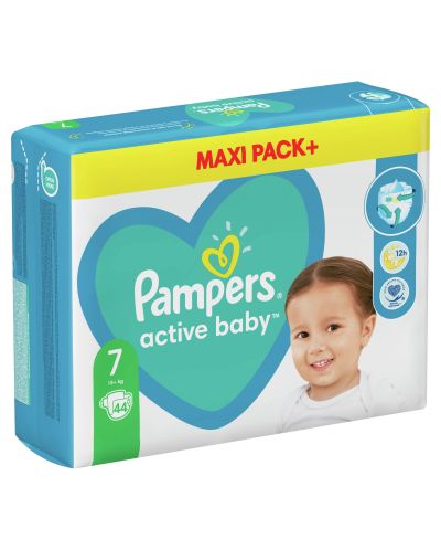 Бебешки пелени Pampers - Active Baby 7, 40 броя - 8