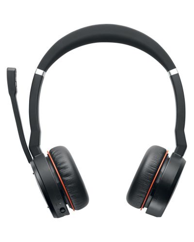 Безжични слушалки с микрофон Jabra - Evolve 75 SE MS, ANC, черни - 2